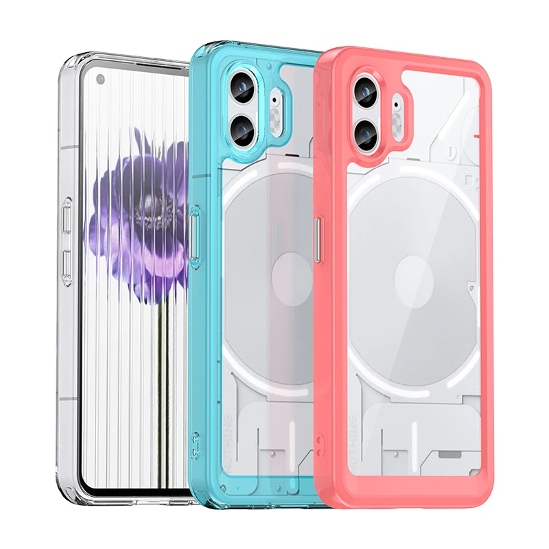 For Nothing Phone 2 Case Nothing Phone 1 2 Cover Housing Shockproof Hard PC TPU Silicone Phone Back Cover Nothing Phone 2