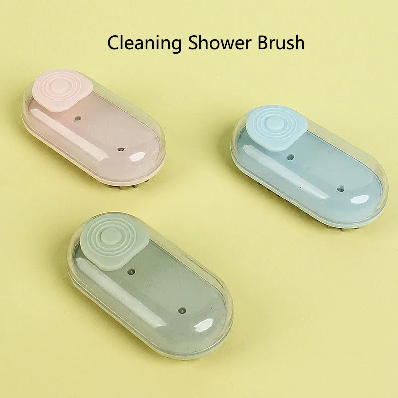 

Dog Bath Brush Pet Grooming Soothe Massage Brush with Shampoo Dispenser Soft Silicone Bristle for Short Haired Pet Shower