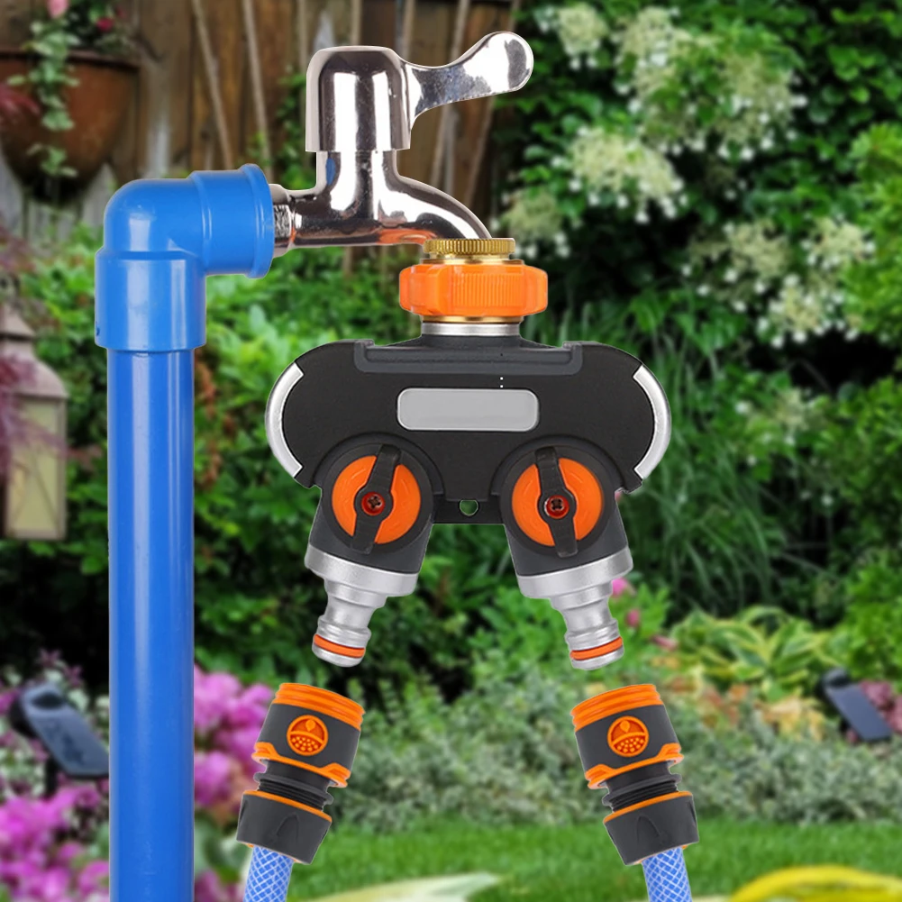 

Сверхмощный запорный клапан, простая установка, газон, 2-ходовой высокий поток с разъемами, садовый инструмент, капельное орошение, шланг для стирки