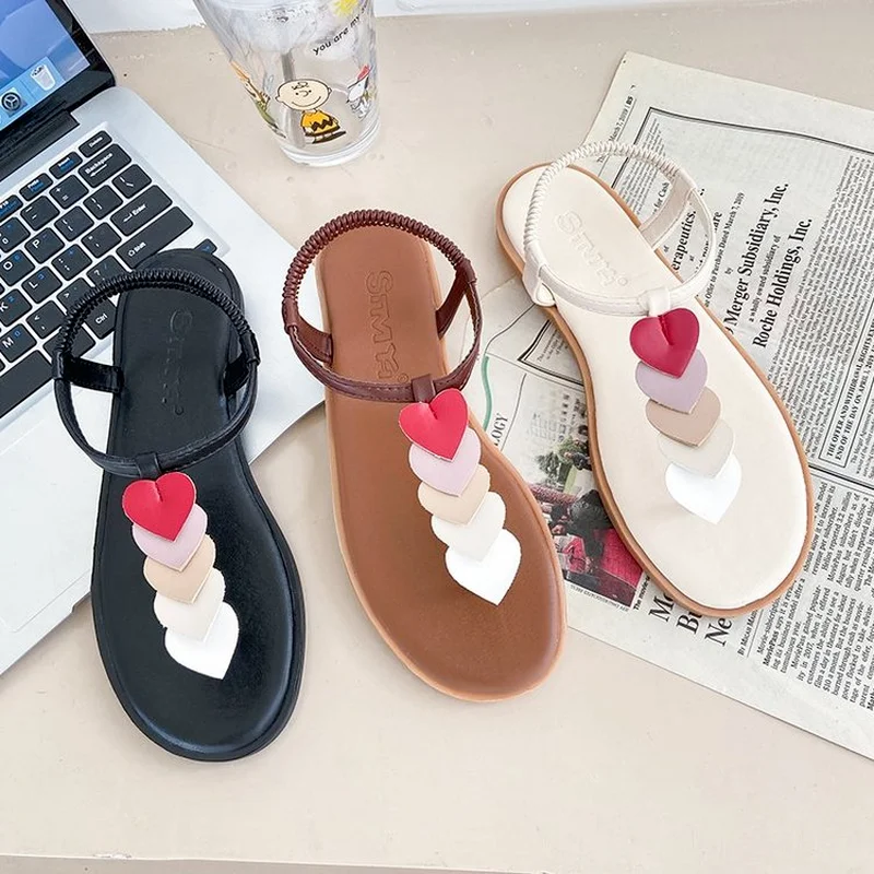 

Сандалии женские на плоской подошве, модные пляжные удобные босоножки с персиковым узором, с подбором цветов, спортивная обувь, пробка, лето...