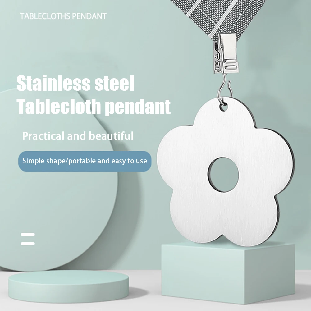 Скатерть повышенной прочности из нержавеющей стали с зажимами комплект 6