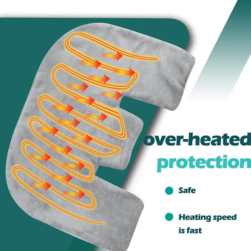 

Электрическая терапевтическая грелка, 3 уровня, электрическое одеяло для живота, талии, спины, облегчения боли, зимняя грелка 60x30 см, 43x57 см