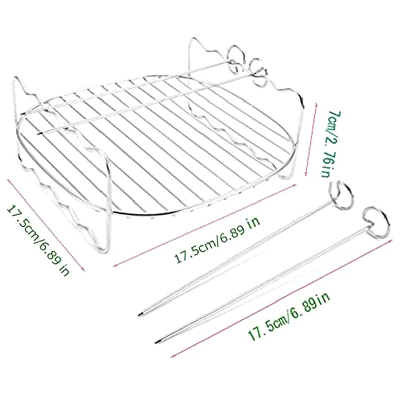 Двухслойный инструмент для барбекю подогреватель хлеба нержавеющая сталь гриль