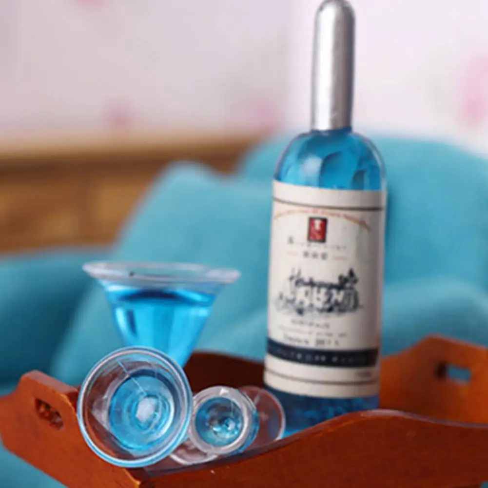 

6 шт./компл. Полезная игрушка для кукольного домика миниатюрный коктейль для вина, тонкая работа