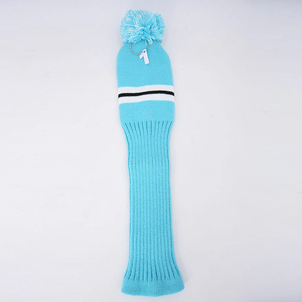 

3 Pieces Knitting Golf Club Head Covers Flexible Golfing Putter Headcover Shaft Foot Long Neck Sleeves Sports Training