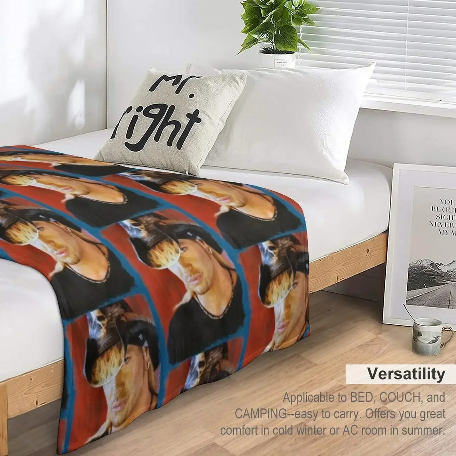 Art Bret 90s Michaels Hat Плед Спальный мешок Манга Декоративные одеяла