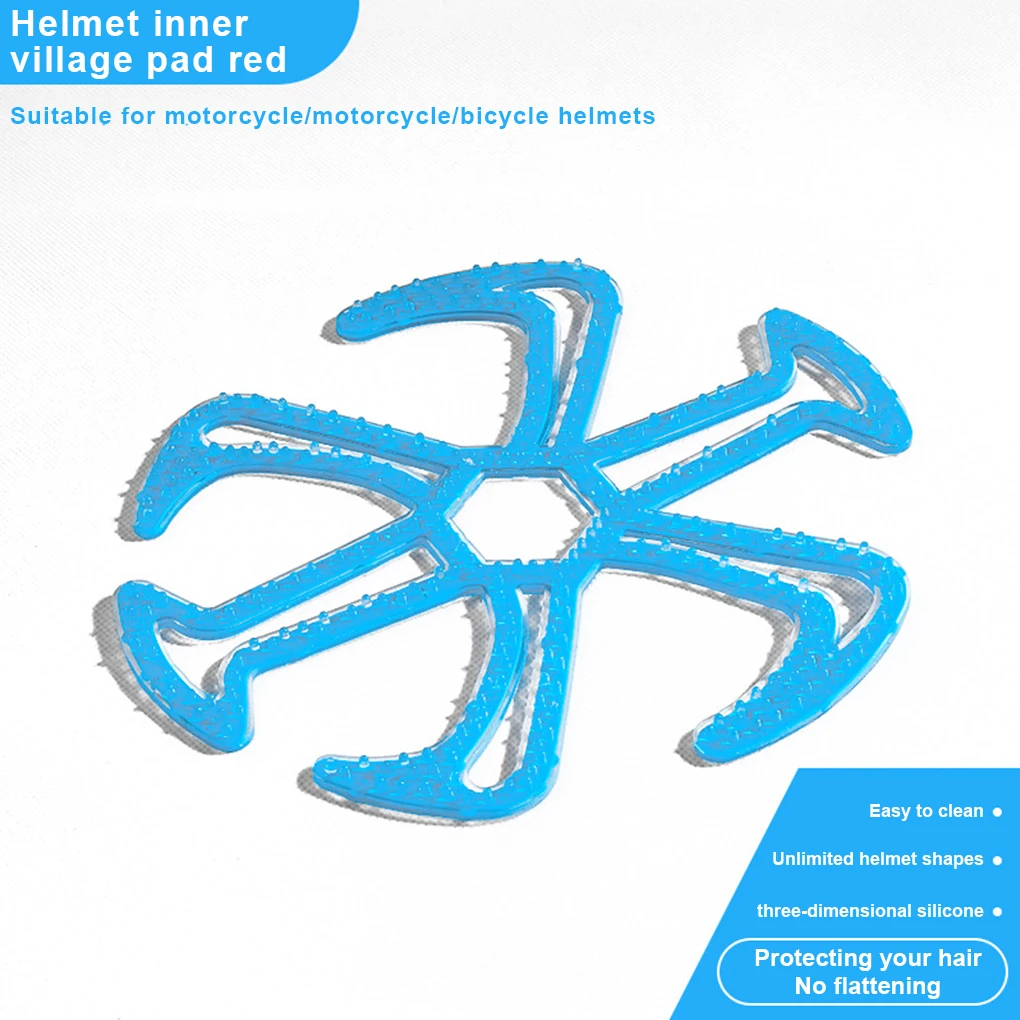 

Universal Silicone Pad Electric Bicycle Helmet Pad Portable Detachable Breathable Shockproof Protection Motorcycle Accessories