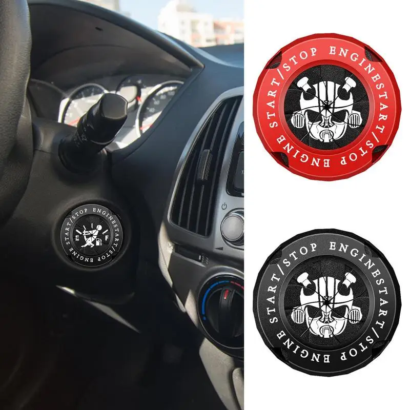 Высококачественная односенсорная поворотная крышка кнопки включения и остановки двигателя автомобиля модный дизайн поворотного переключателя Крышка зажигания аксессуары