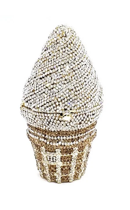 Новая сумка для ужина с мороженым и бриллиантами европейский американский