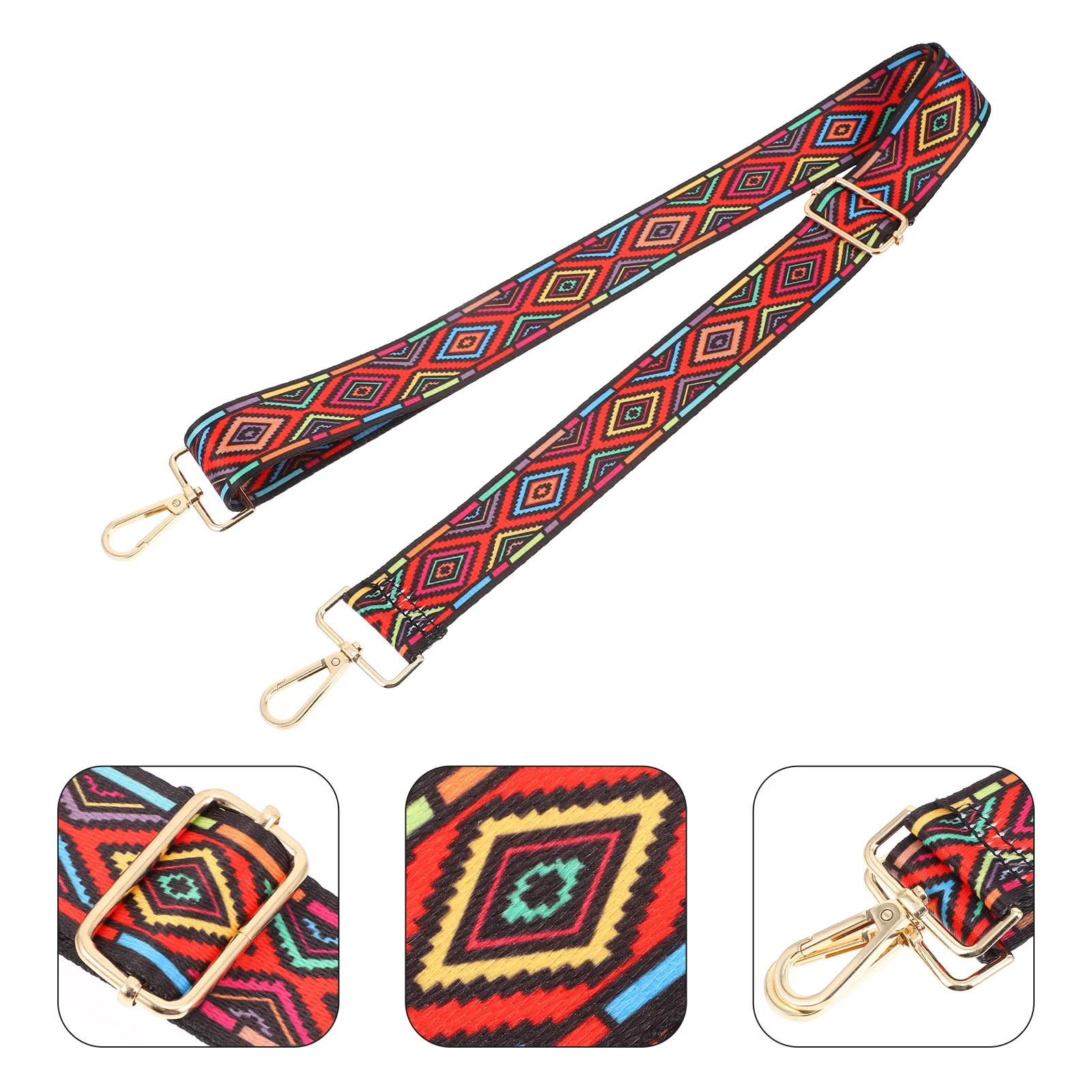 

Strap Guitar Banjo Belt Vintage Crossbody Guitars Replacement Ukulele Bass Thickened Electric Acoustic Purse Wide Handbag Stripe
