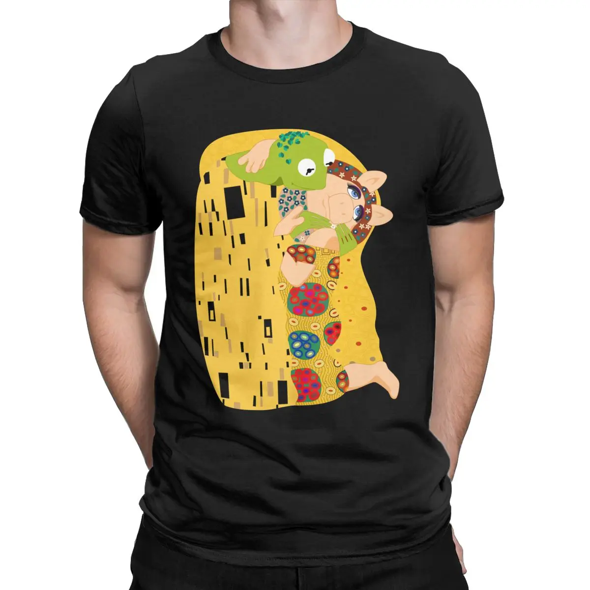 Мужские футболки Klimt Muppets одежда из хлопка Диснея новинка футболка с коротким