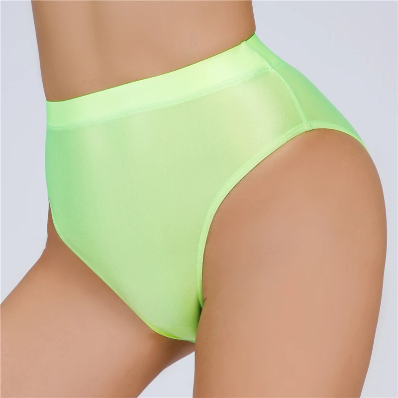

AIIOU Sexy Satin Glossy Seamless Panties Women Temptation See Through Underwear Lingerie Lady Soft Breathable Briefs Underpants