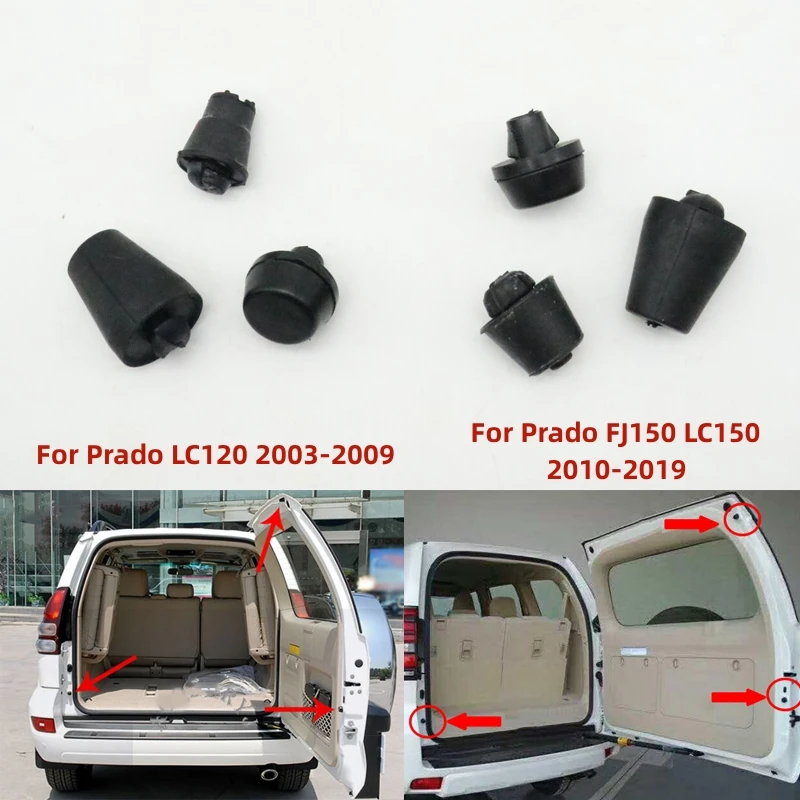 

3PCS/Set Rear Trunk Tailgate Rubber Stopper Buffer Cushion For Toyota Land Cruiser Prado LC120 2003-2009 LC150 FJ150 2010-2021