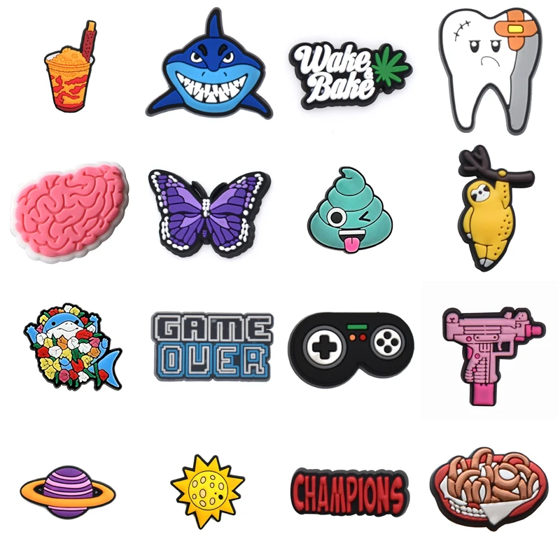 

Decorations for Crocs Shoes Accessories Men Boy Packs Shoe Charms Wholesale Bulk Girl Set Jeans Gifts Para Pins Kids Women Charm