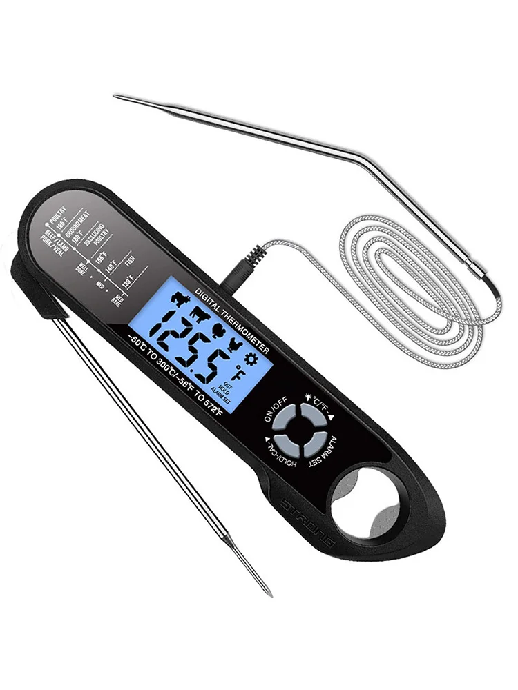 

Instant Read Meat Thermometer Best Waterproof Ultra Fast Digital Food Water Milk Thermometer Outdoor Cooking BBQ Kitchen Tool