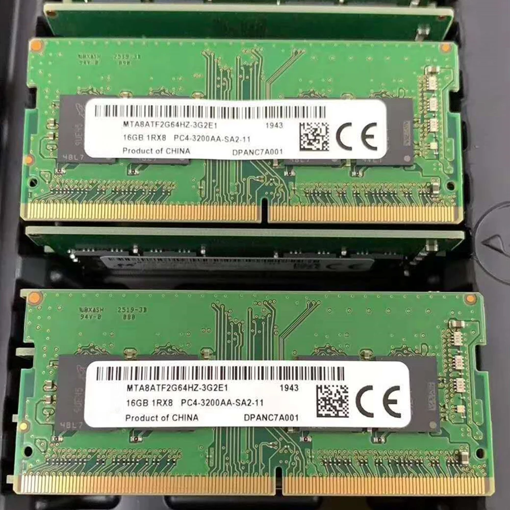1 шт. для MT RAM 16 ГБ PC4-3200AA-SA2-11 MTA8ATF2G64HZ-3G2E1/E2 Память ноутбука Быстрая доставка Высокое