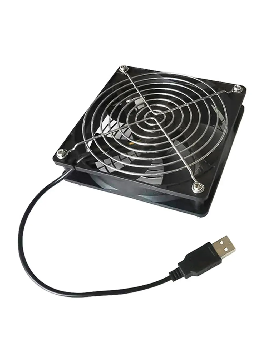 

Router fan DIY PC Cooler TV Box Wireless Cooling Silent Quiet DC 5V USB power 120mm fan 120x25mm 12CM W/Screws Protective net