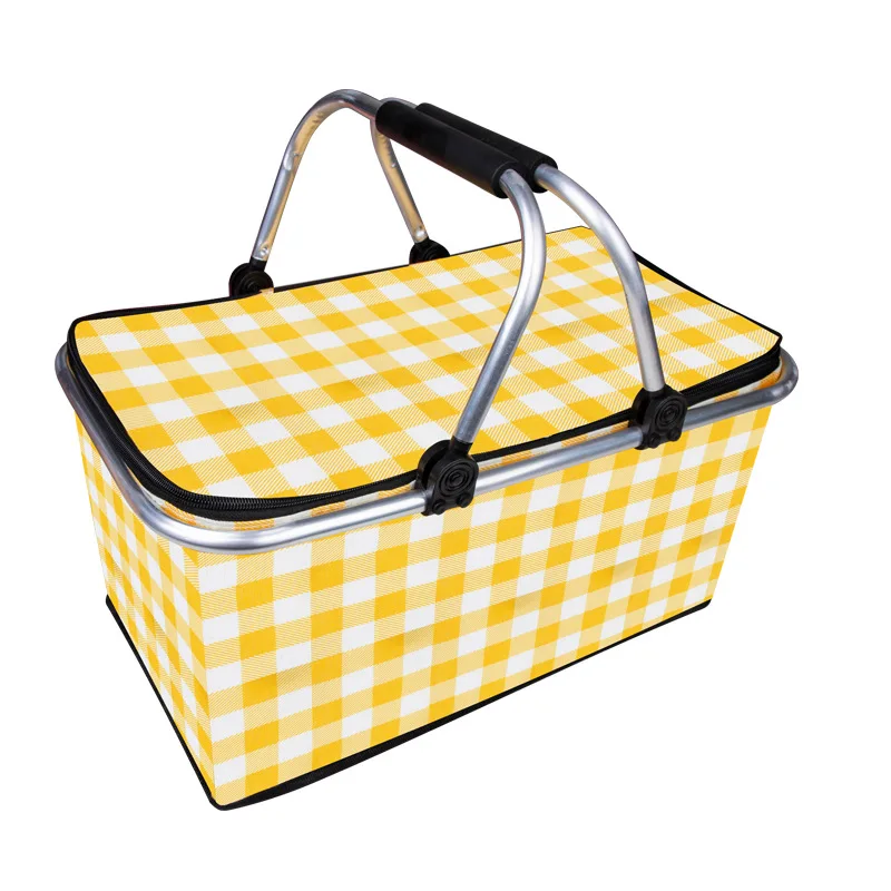 

Insulation Picnic Basket Folding Lunch Box Bag Outdoor Portable Ice Bag Summer Takeaway Cooler Box Picnic Bag Picnic Basket