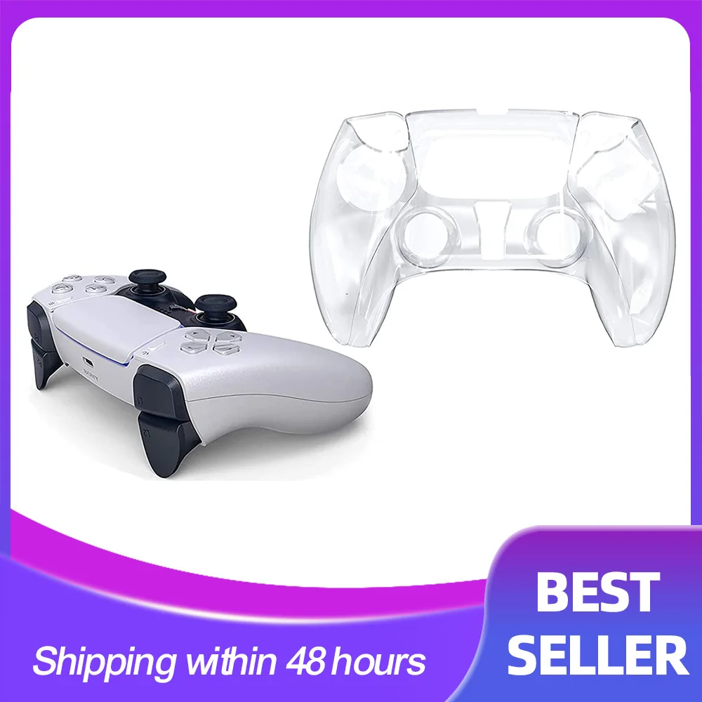 

DILITT Hard Controller Cover with PS5 Controller, Handle Protection Sleeve Grips Case Compatible with Playstation 5 Controller