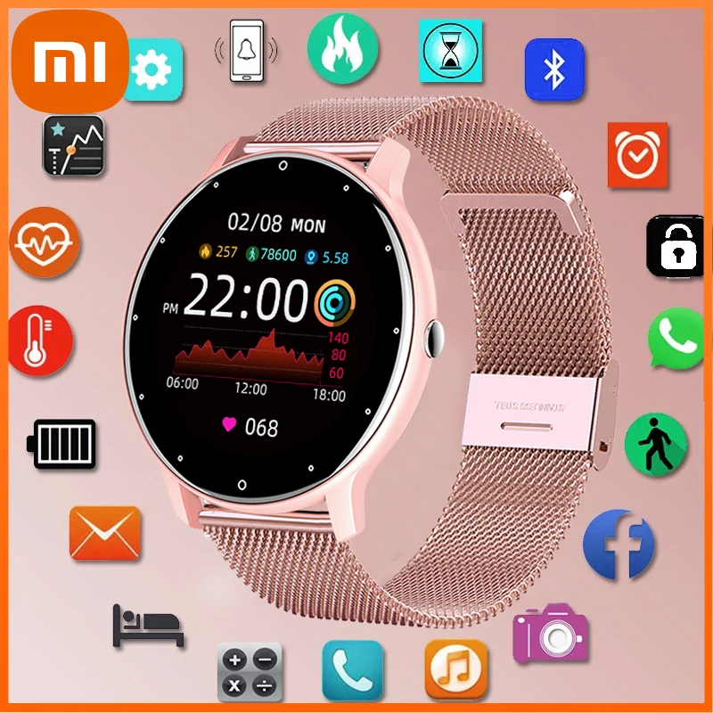 

Смарт-часы Xiaomi женские с сенсорным экраном, водонепроницаемые IP67