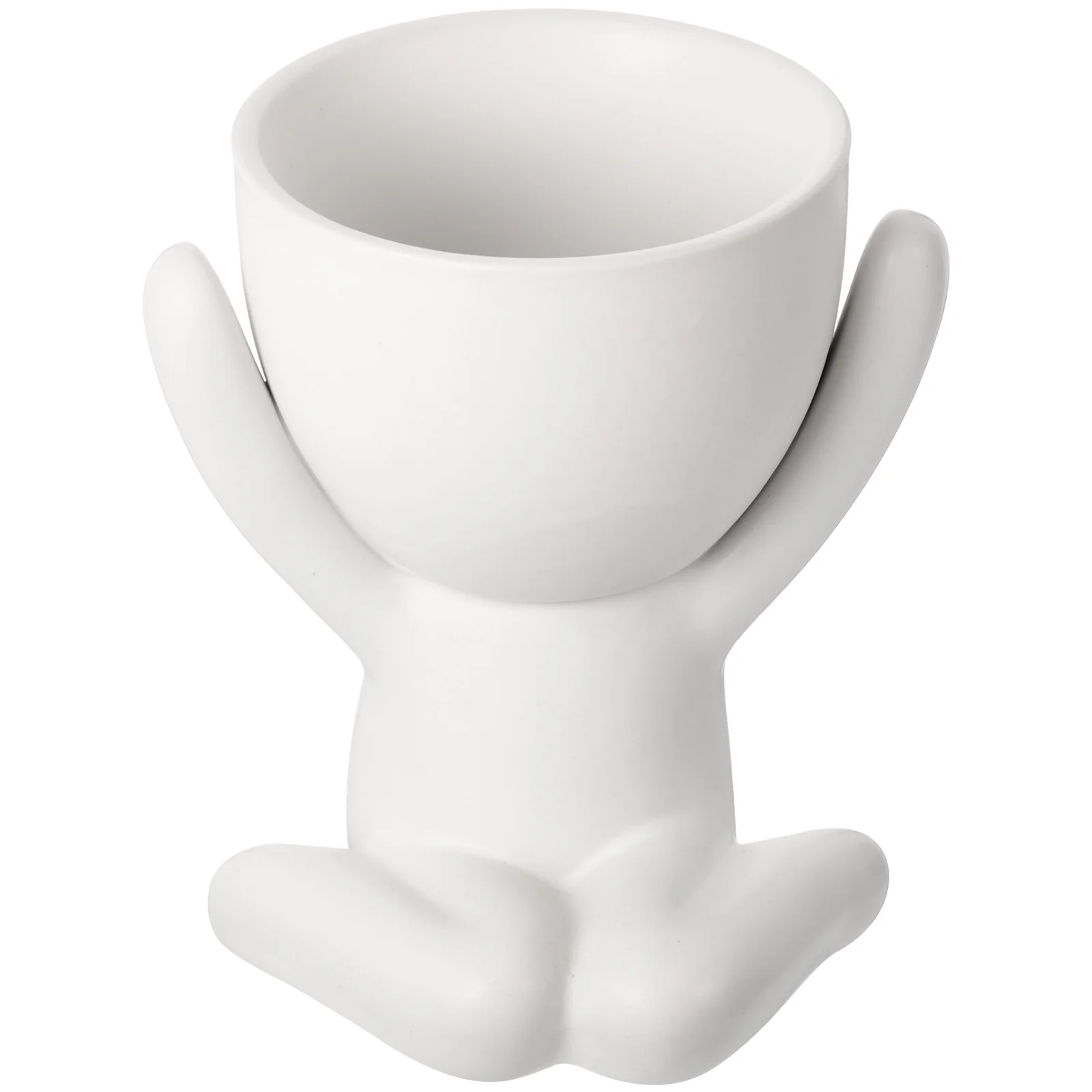 

Ceramic Succulent Pot Human Shaped Small Bonsai Pot Adorable Flower Pot