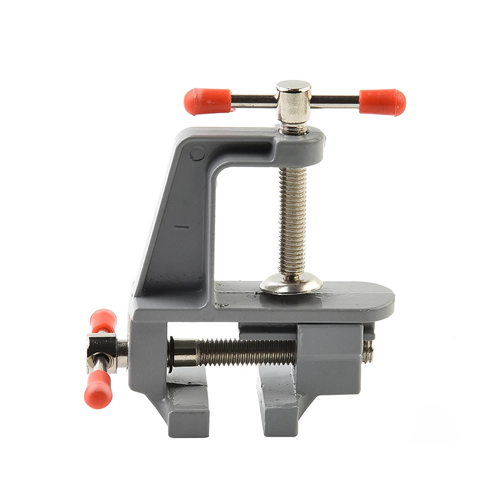 

1Pcs Table Bench Vise Aluminum Small Jewelers Hobby Clamp On Table Bench Vise Mini Tool Vice Black 3.4*3.9*1.6inch
