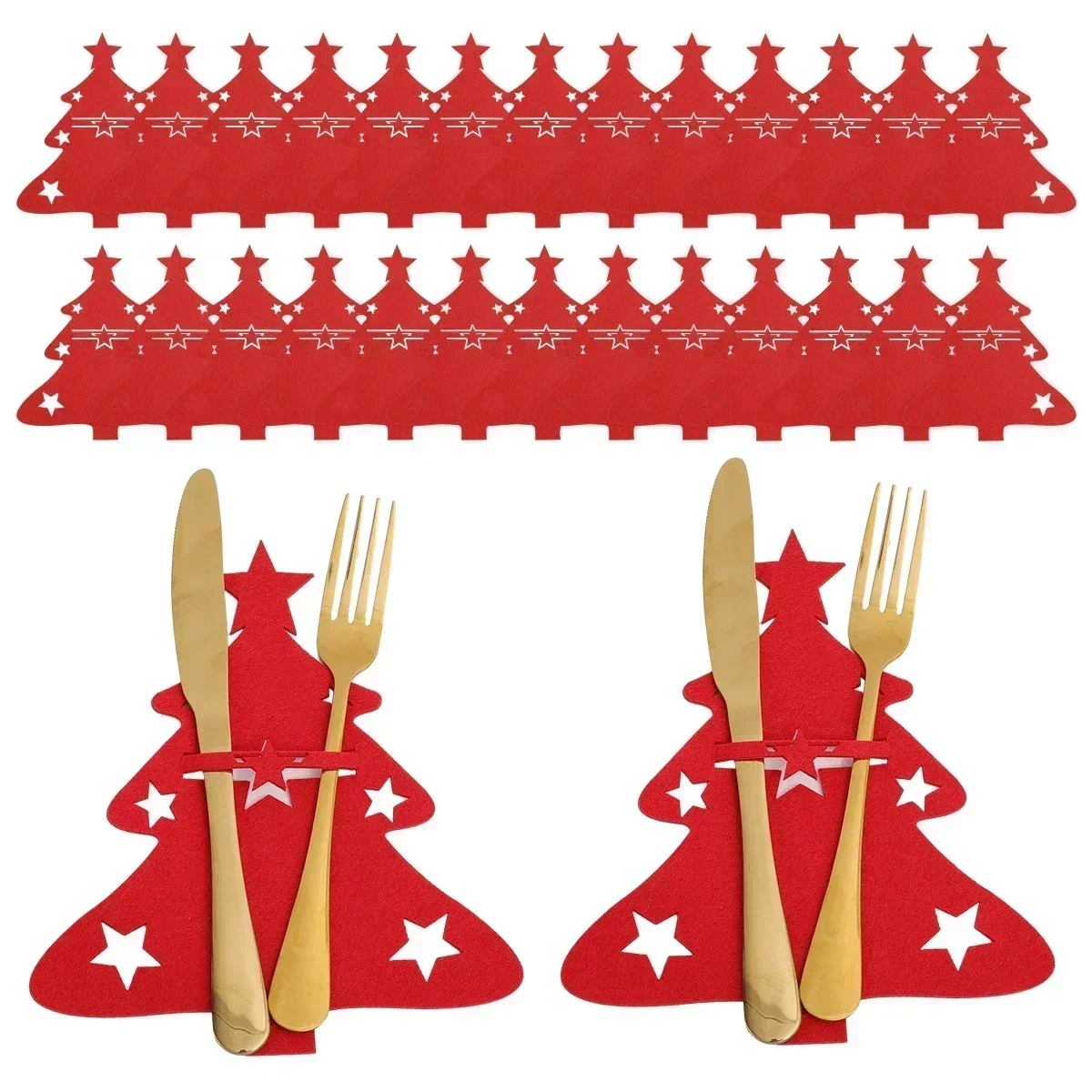 

Рождественские держатели для столовых приборов 2 шт.