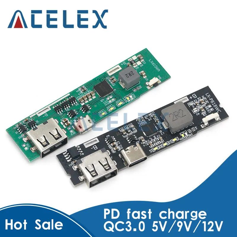 

SW6106 PD fast charge QC3.0 mobile power module FCP two-way fast charge 5V9V12V