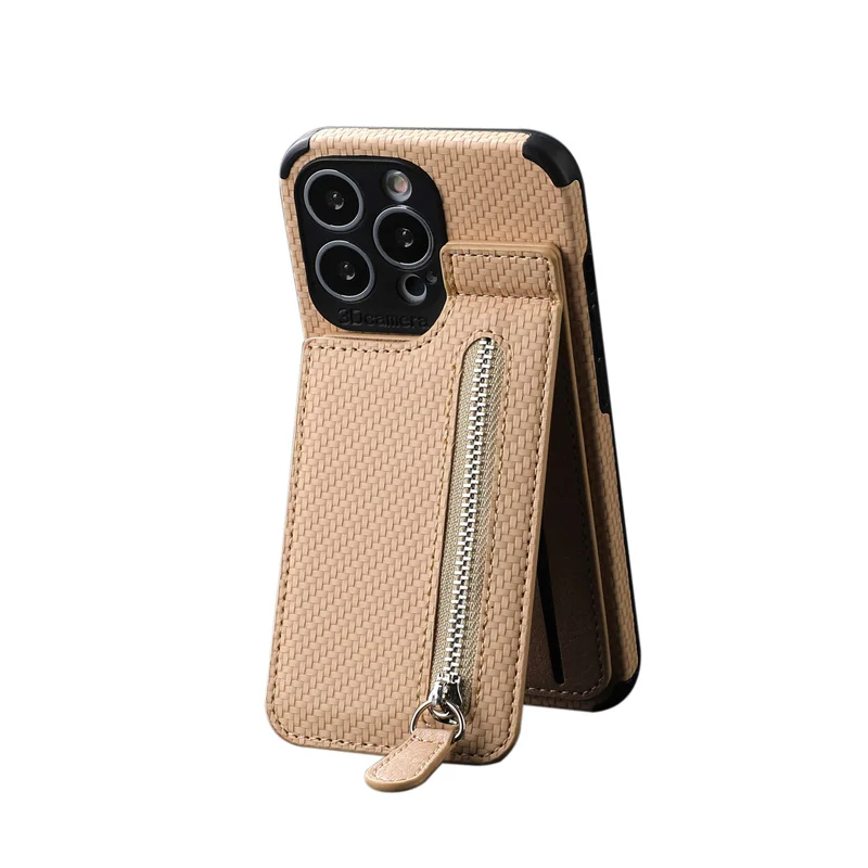 

Zipper Wallet Phone Cases For iphone 13 12 11 Pro Xs Max XR 8 7 Plus Card Slot Stand MultifunctionCover Shockproof Anti Fall