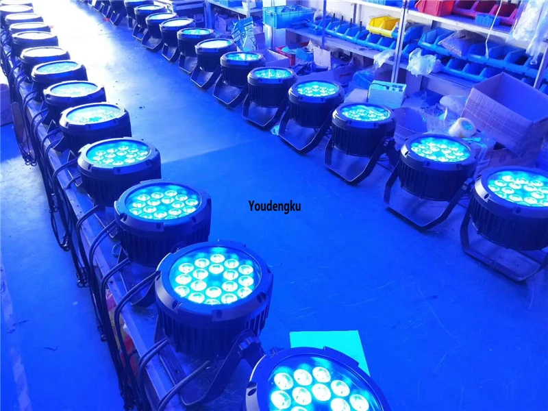 6 шт. уличный DMX-вечеринка водонепроницаемый IP65 18x10 Вт RGBW свадебный светодиодный