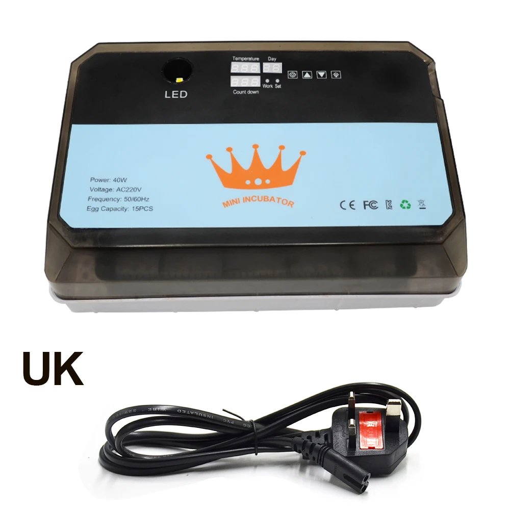 Инкубатор для яиц 220 В 15 инкубатор перепелов цыплят домашней птицы