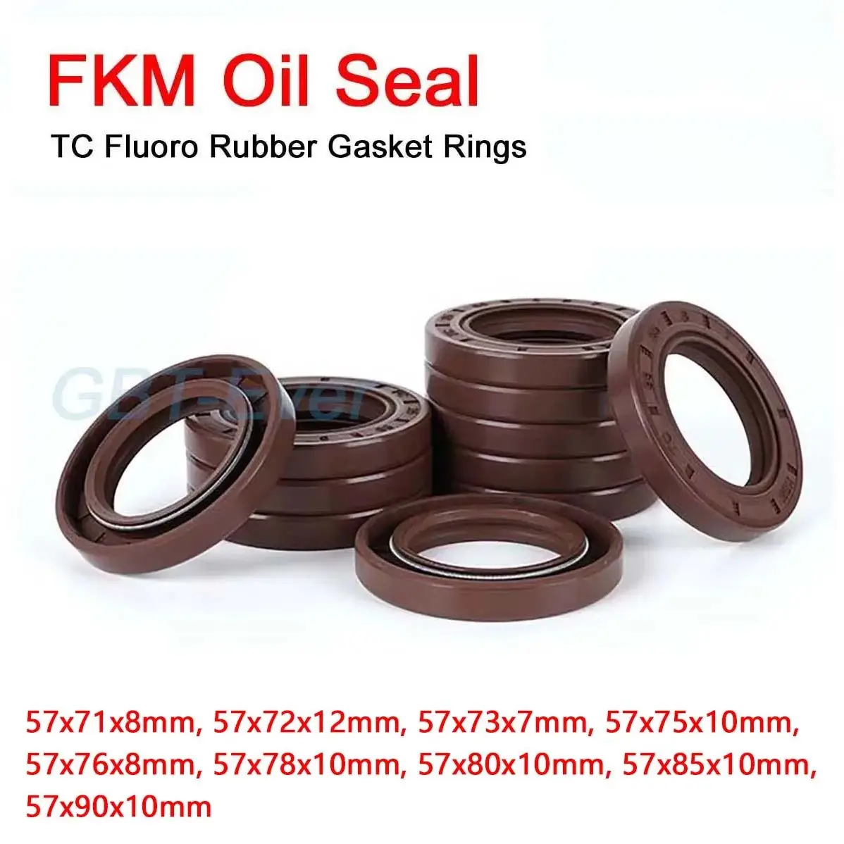 

FKM каркасные сальники 57x71x8 мм коричневые