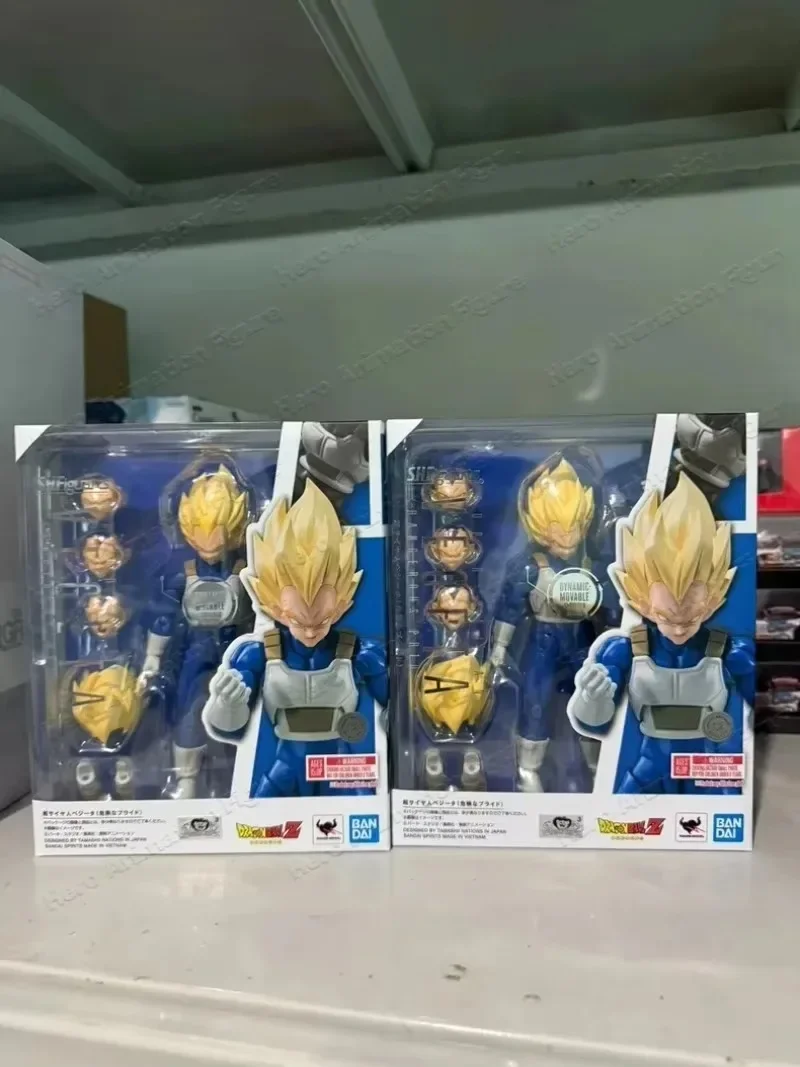 В наличии Оригинальная фигурка Bandai Dragon Ball S.H.Figuarts SHF SSJ Super Saiyan Vegeta Danger Pride, аниме-фигурка, модель из ПВХ (art.: 3920db9cc8a36) - 3920db9cc8a36
