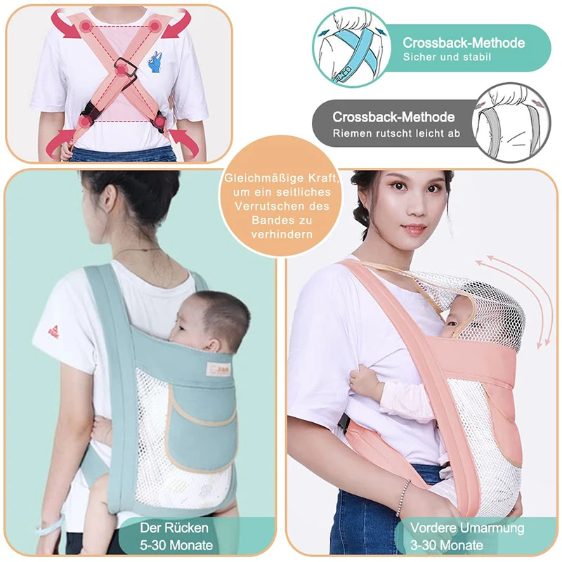 

Baby Carrier Double Layer Lightweight Breathable Mesh Baby Carrier Ergonomic Baby Carrier For Newborns From Birth Baby Supplies