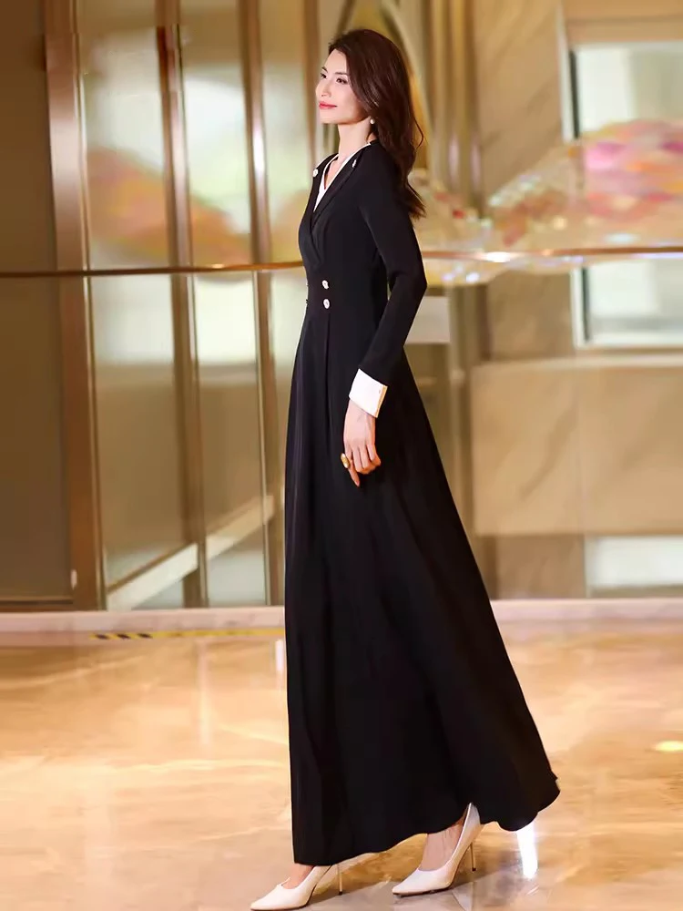 Рисунок 3 - Новый Женщины Черный Длинное платье