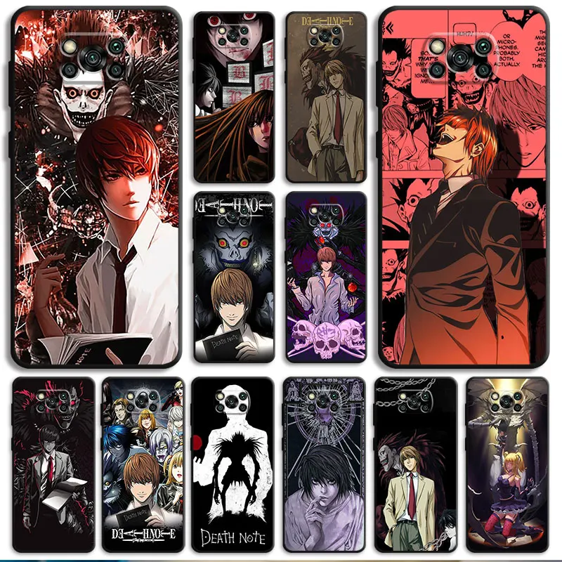 

Anime Death Note Comic Phone Case For Xiaomi Poco X3 NFC M3 C40 Pro Pocophone F1 For MI 9 8 12 11 9T 10T CC9 Lite Note 10 Shell