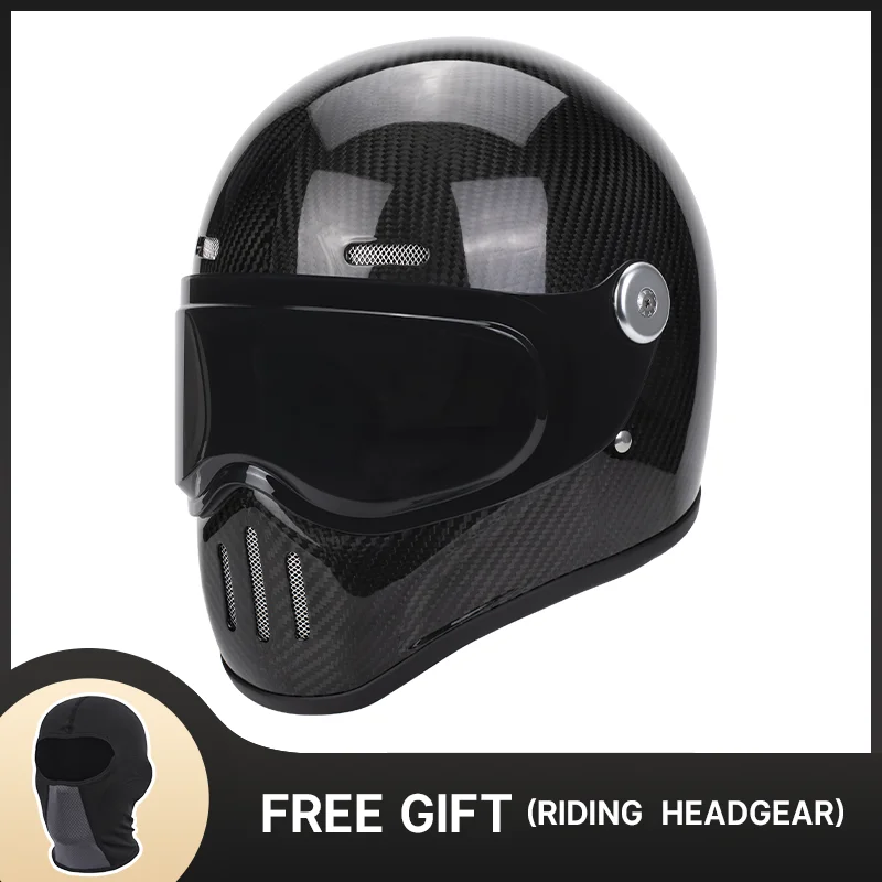 

Мотоциклетный шлем в стиле ретро, маленький шлем для езды на круизе, мужской Ultra светильник, Женский шлем из углеродного волокна