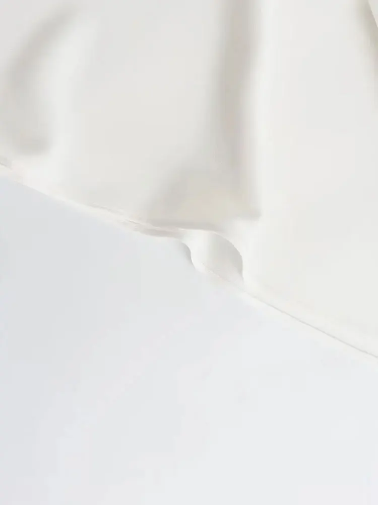 Женская свободная рубашка с длинным рукавом круглым вырезом