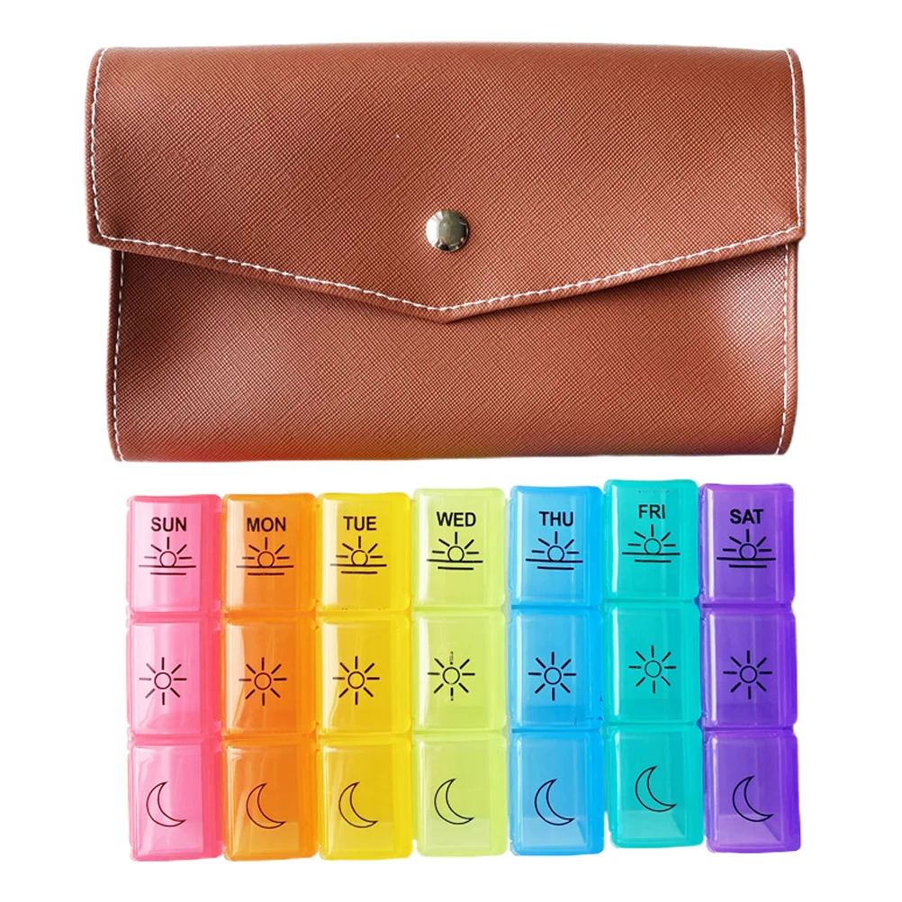 

1 Set of Durable Large Capacity Storage Wallet Weekly Case for Outdoor