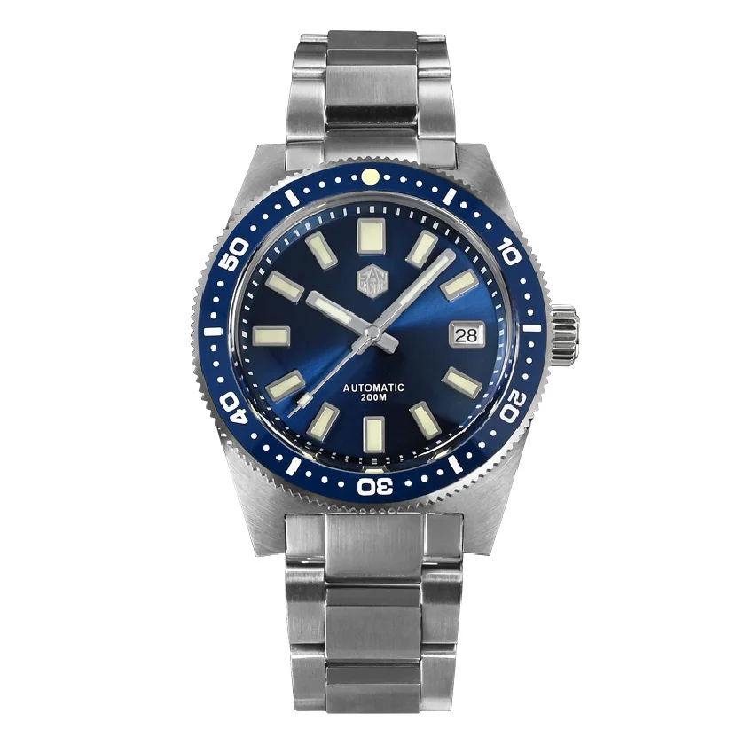

San Martin Men Diver Watch Luxury Automatic Watches Mechanical Wristwatch Sapphire 20ATM Waterproof Luminous Ceramic Bezel NH35