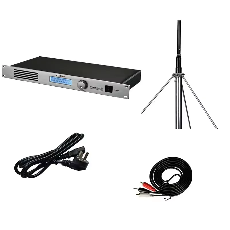 Регулируемый FM стереопередатчик 0-50 Вт вещательная радиостанция + дипольная