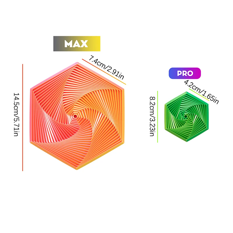 Фрактальная шестиугольная декомпрессионная игрушка 3D-печать настольная для