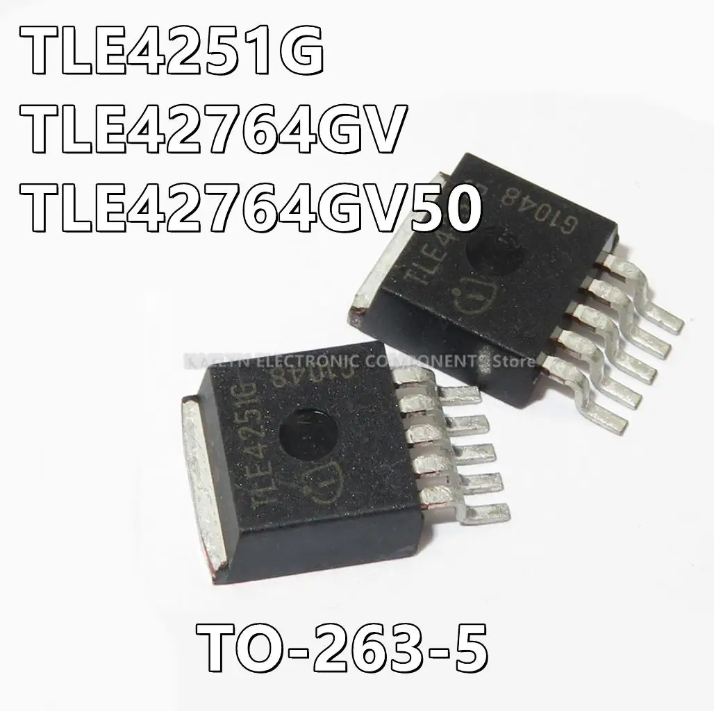 10 шт./лот TLE4251G TLE4251 TLE42764GV 42764 в TLE42764GV50 42764V5 линейный регулятор напряжения IC, фиксированный положительный 1 выход до-263-5 10 шт./лот TLE4251G TLE4251 TLE42764GV 42764 в TLE42764GV50 42764V5 линейный регулятор напряжения IC, фиксированный положительный 1 выход до-263-5