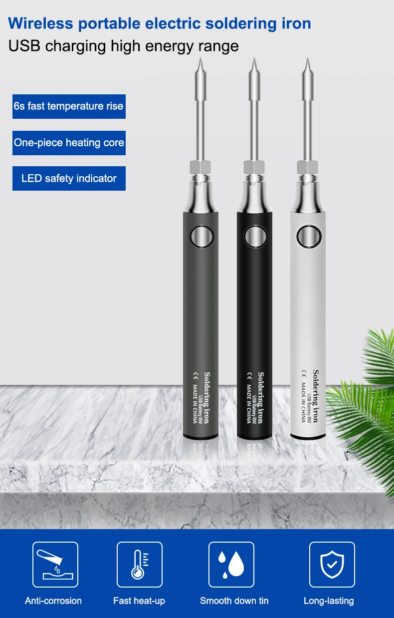 Мини-паяльник с беспроводной зарядкой USB-паяльник ручка паяльник сделай сам