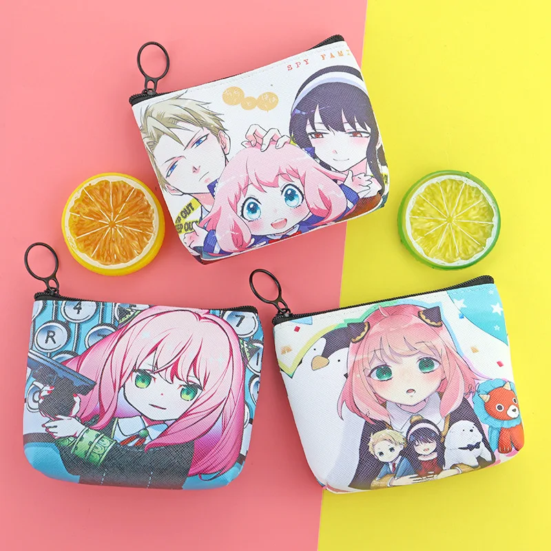 

Spy X Family Anya Forger Wallet Anime Loid Forger Yor Briar Cartoon Coin Purse Thorn Princess Cute Storage Bag Key Case Gift Toy