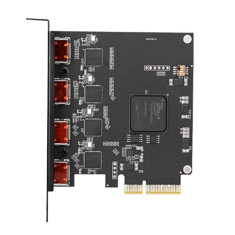

Quad HDM-Compatible Video Capture Card PCI-E X4 Interface Multi-Channel Live Streaming AI Recognition Collection Box