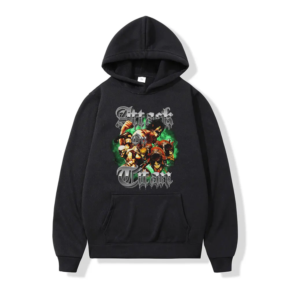 

Japanese Anime Attack on Titan Hoodie Mikasa Ackerman Eren Yeager Shingeki No Kyojin Print Pullovers Fashion Casual Sweatshirts