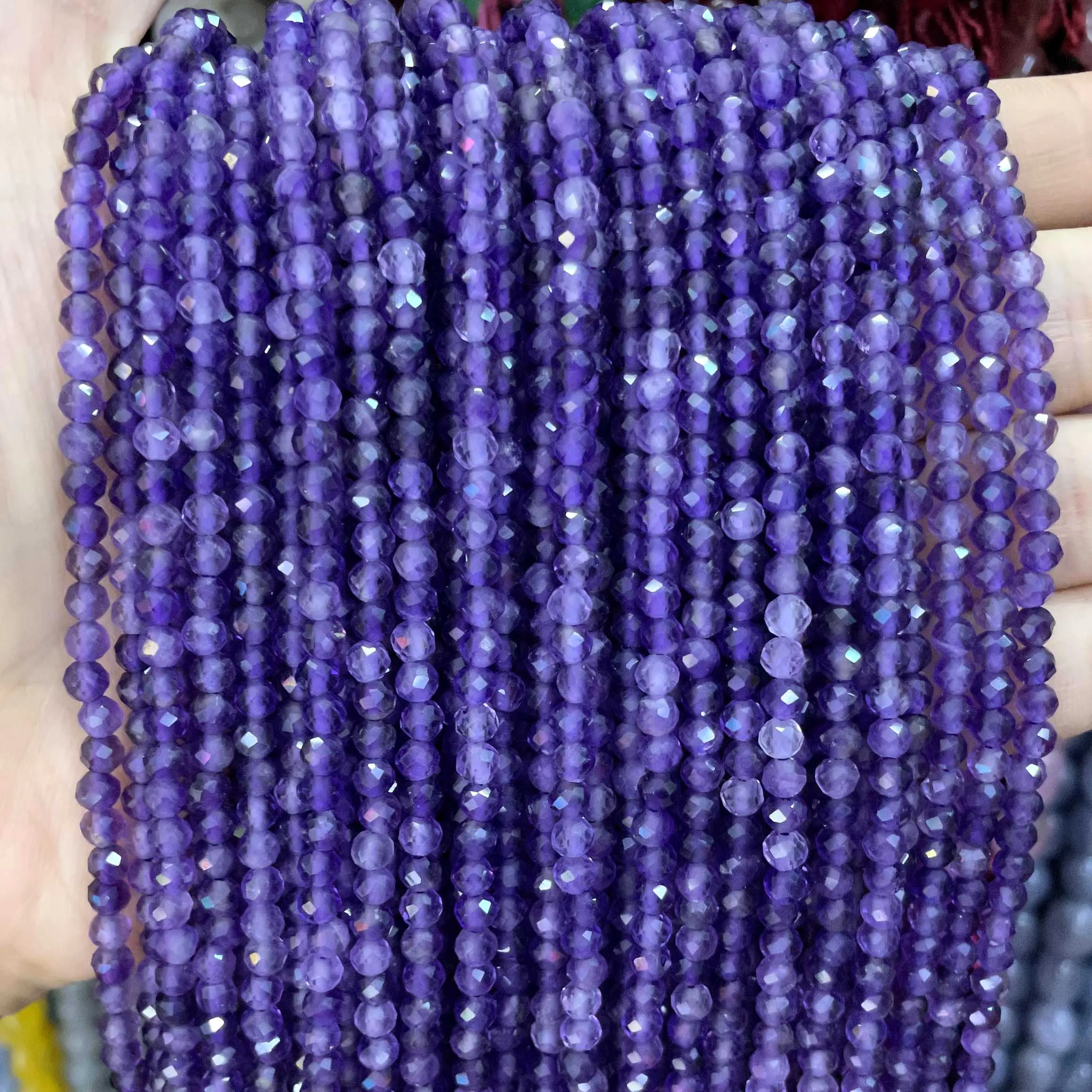 Ожерелье из драгоценного камня 2 мм 3 4