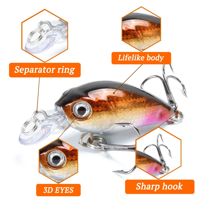 Рыболовная Приманка в виде гольяна топвотер жесткая приманка 45 мм 3 8 г воблер