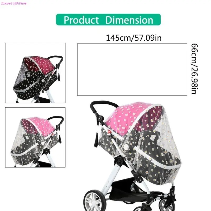D0JC Secure Baby Croller Fly Net Mesh Emelcodery Cover легко прикреплять (art.: 3920d055acebc) - 3920d055acebc